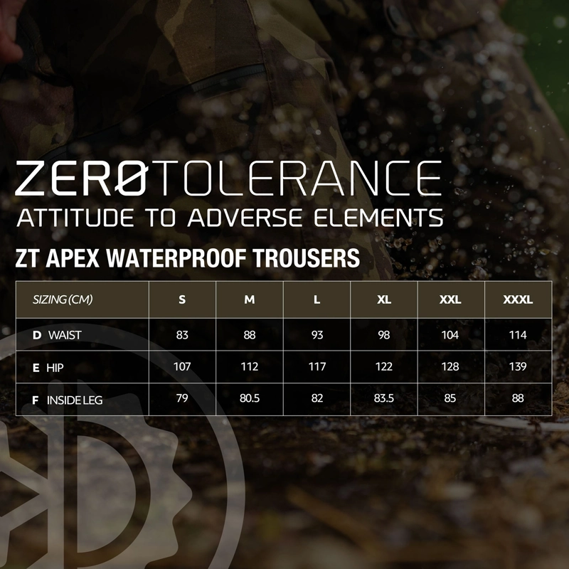 Nash ZT Apex Waterproof Trousers Camo